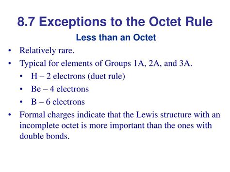 8.7: Exceptions to the Octet Rule .